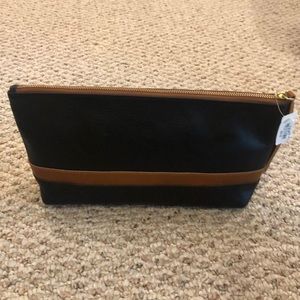 New Pottery Barn Leather Travel Bag